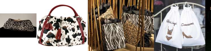 leopard print gift bags